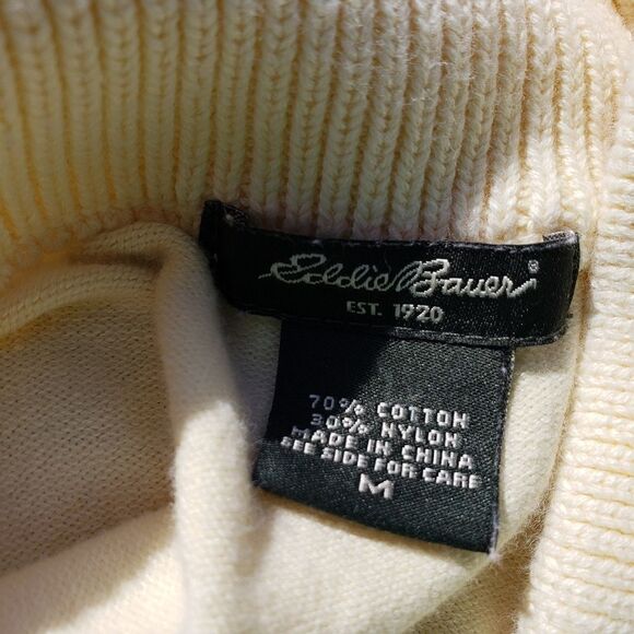 Eddie Bauer Yellow Zip-Up Sweater Jacket | Women's Medium - Picture 9 of 16